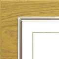 Oak/Silver Frame Featherlite Modular Office Plaques (11"x13 1/2")